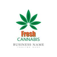 cannabis logotipo modelo símbolo Projeto vetor