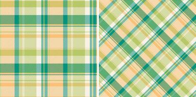 fundo textura xadrez do tartan tecido com uma têxtil Verifica desatado padronizar. vetor