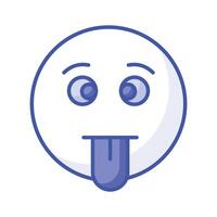 visualmente perfeito idiota emoji ícone projeto, fácil para usar e baixar vetor