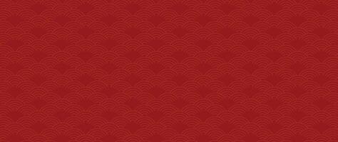 feliz chinês Novo ano fundo . luxo papel de parede Projeto com chinês padronizar em vermelho fundo. moderno luxo oriental ilustração para cobrir, bandeira, local na rede Internet, decoração. vetor