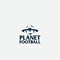 planeta futebol logotipo vetor