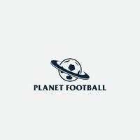 planeta futebol logotipo vetor