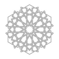 islâmico geométrico contorno esboço Projeto elemento ilustração isolado em branco fundo. logotipo ícone vetor
