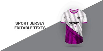 Esportes jérsei modelo Esportes camiseta Projeto Esportes jérsei Projeto uniforme conceito vetor