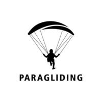 parapente Projeto logotipo modelo vetor