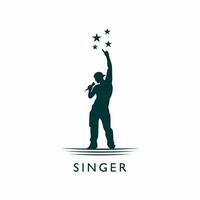 cantor logotipo Projeto ilustração vetor