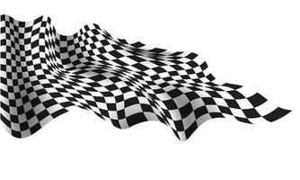 onda quadriculada voando preto e branco para vetor de fundo de sucesso de negócios de campeonato de corrida de esporte