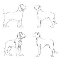 mão desenhado cachorro esboço ilustração vetor