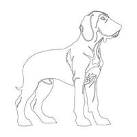 mão desenhado cachorro esboço ilustração vetor