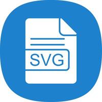 SVG Arquivo formato glifo curva ícone Projeto vetor