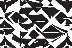 monocromático mosaico quadrados geométrico padrões dentro Preto e branco vetor