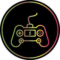 jogos console linha gradiente vencimento cor ícone Projeto vetor