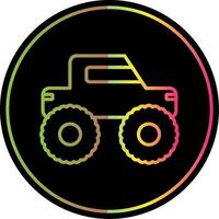 monstro caminhão linha gradiente vencimento cor ícone Projeto vetor