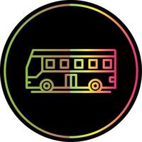 turista ônibus linha gradiente vencimento cor ícone Projeto vetor