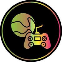 jogos glifo vencimento cor ícone Projeto vetor
