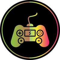 jogos console glifo vencimento cor ícone Projeto vetor
