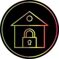 casa acessível linha gradiente vencimento cor ícone Projeto vetor