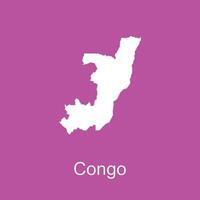 Congo mapa ícone vetor