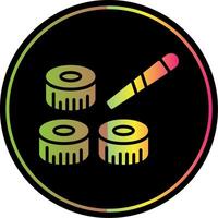 Sushi glifo vencimento cor ícone Projeto vetor