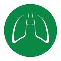 pulmão logotipo Projeto vetor