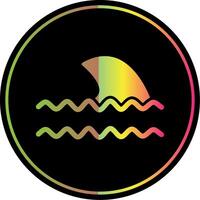 oceano ondas glifo vencimento cor ícone Projeto vetor