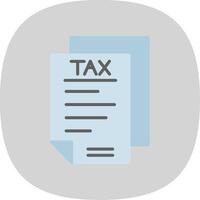 impostos plano curva ícone Projeto vetor