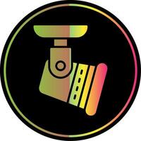 Holofote glifo vencimento cor ícone Projeto vetor
