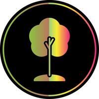 árvore glifo vencimento cor ícone Projeto vetor