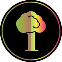 árvore glifo vencimento cor ícone Projeto vetor
