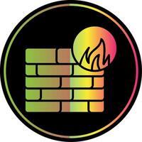 firewall glifo vencimento cor ícone Projeto vetor