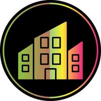 apartamentos glifo vencimento cor ícone Projeto vetor