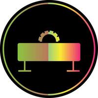 Serra máquina glifo vencimento cor ícone Projeto vetor