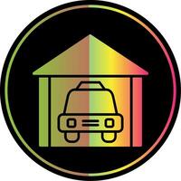 garagem glifo vencimento cor ícone Projeto vetor