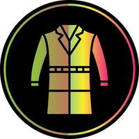 casaco glifo vencimento cor ícone Projeto vetor