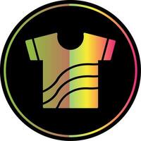 camisa glifo vencimento cor ícone Projeto vetor