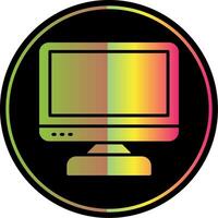computador glifo vencimento cor ícone Projeto vetor