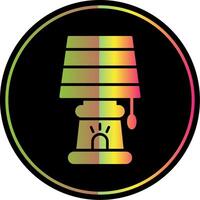 luminária glifo vencimento cor ícone Projeto vetor