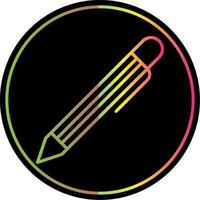 caneta linha gradiente vencimento cor ícone Projeto vetor