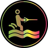 surfar glifo vencimento cor ícone Projeto vetor