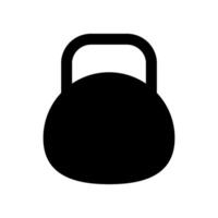 kettlebell ilustrado em branco fundo vetor