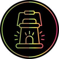 lanterna linha gradiente vencimento cor ícone Projeto vetor