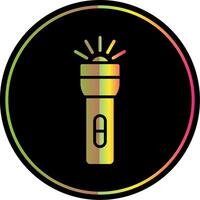 lanterna glifo vencimento cor ícone Projeto vetor