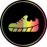 sapatos glifo vencimento cor ícone Projeto vetor