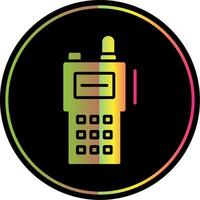 walkie talkie glifo vencimento cor ícone Projeto vetor
