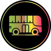 cidade ônibus glifo vencimento cor ícone Projeto vetor