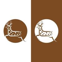 desenho de ilustração de ícone de vetor de cervo