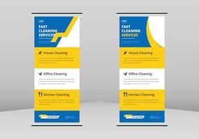 serviço de limpeza roll up banner design, limpeza roll up banner, limpeza banner design, negócios de tendência roll up banner design, vetor criativo roll up design