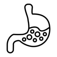 ícone da linha de gastroenterologia vetor