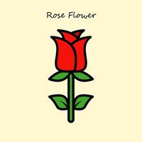 ilustração de flor rosa vetor