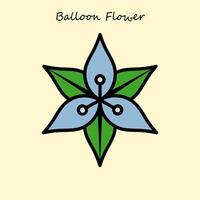 balão flor ilustração vetor